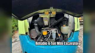 Venda de miniescavadeira usada escavadeira confiável de 6 toneladas