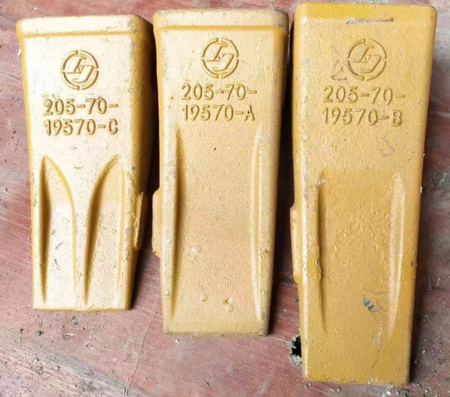 PC200 Excavadora Dentes de rocha fundição forjada 205-70-19570 Para obras de construção