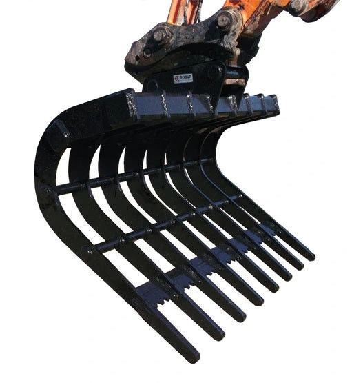Excavadora de fábrica Raquetes de limpeza de terra 1 - 100 toneladas Excavadora Raquete Q345 / NM400