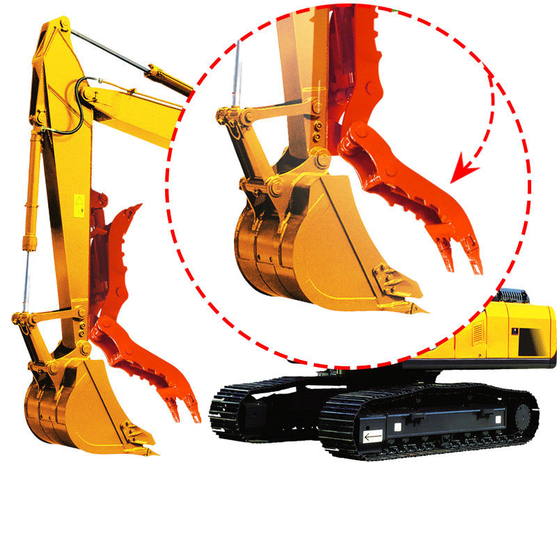 Carregamento Descarregamento Excavadora Grampos de polegar de balde Mecânico Mini Polegar de balde grande usado para DH55