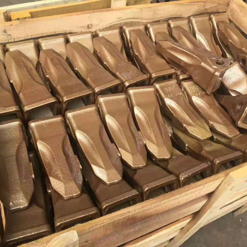 2Dentes de balde de escavadeira de aço de liga de altura de 0,5 cm Dentes de balde forjados rígidos