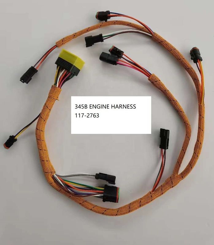 Linha de escavadeira C6.4 C13 345d C4.4 345B 117-2763 145-0176 Arnês de fiação do motor