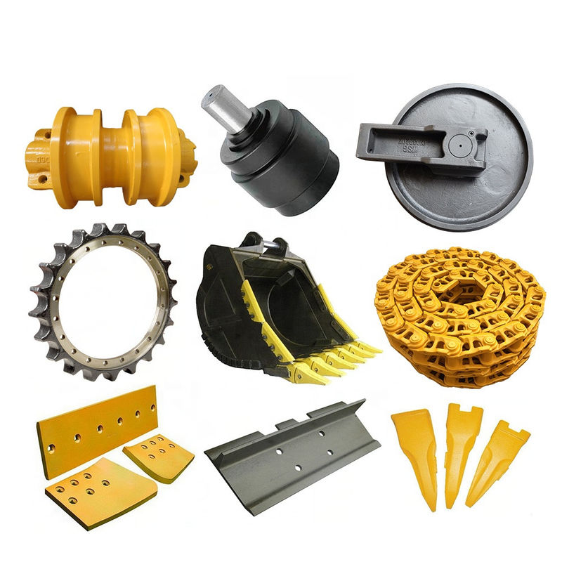 Assy para mini-excavadoras, rodas de escavadeiras, peças de borracha, idler js220 pc20 pc60 pc200 pc300 ex120-2 js220