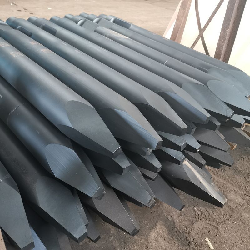 Peças de escavadeira, quebra-martelas hidráulico de rocha, cinzel em bruto, cinzel hidráulico de 68 mm, cinzel ferramenta de cunha, 135 mm, 140 mm