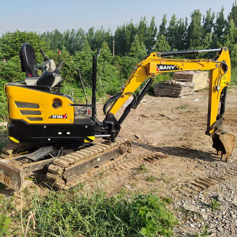 Excavadora mini utilizada para trabalhos florestais SY16C SY18C SY26U SY35U SY50U Mini Excavadora de rastreamento