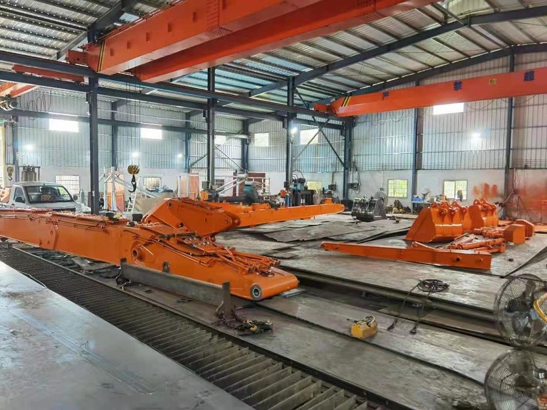 Q355B Q690 Excavadora de longo alcance Boom Excavadora Extension Arm Para Pc120 Pc200 Cat 320