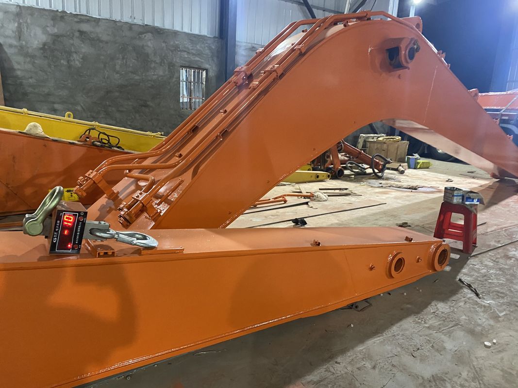 Q355B Q690 Excavadora de longo alcance Boom Excavadora Extension Arm Para Pc120 Pc200 Cat 320