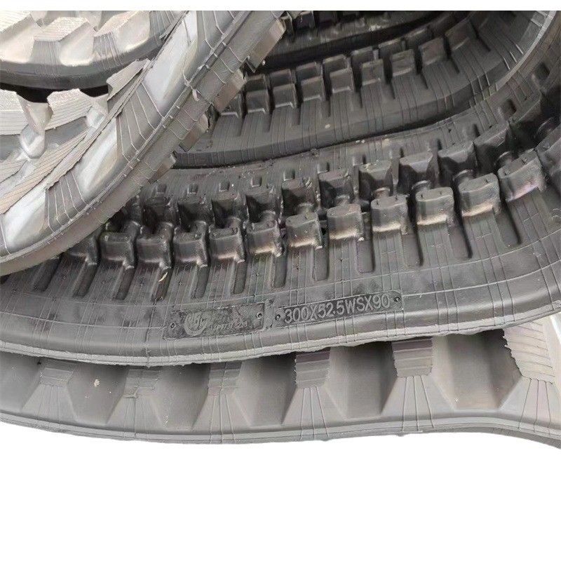 Preço baixo Máquina de escavação de alta qualidade resistente ao desgaste, de resistência pesada, peça de borracha 400x72.5Wx76