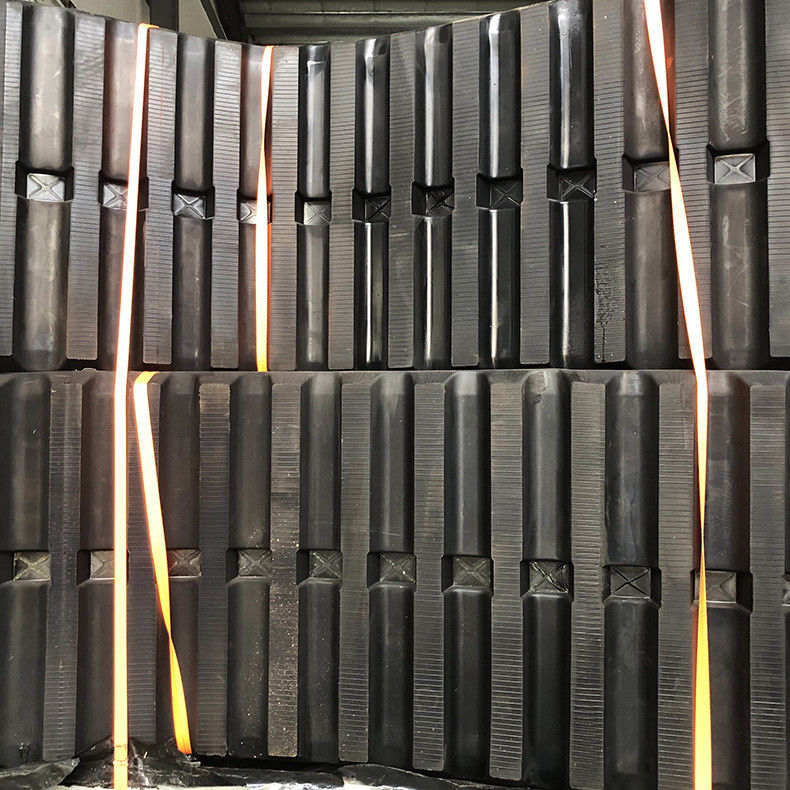 Preço baixo Máquina de escavação de alta qualidade resistente ao desgaste, de resistência pesada, peça de borracha 400x72.5Wx76