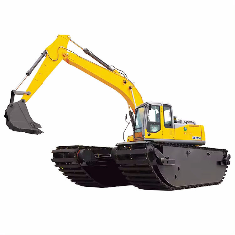Excavadora anfíbia flutuante personalizada Pontoão Q355B Subcarro Pista de água usada para escavadora