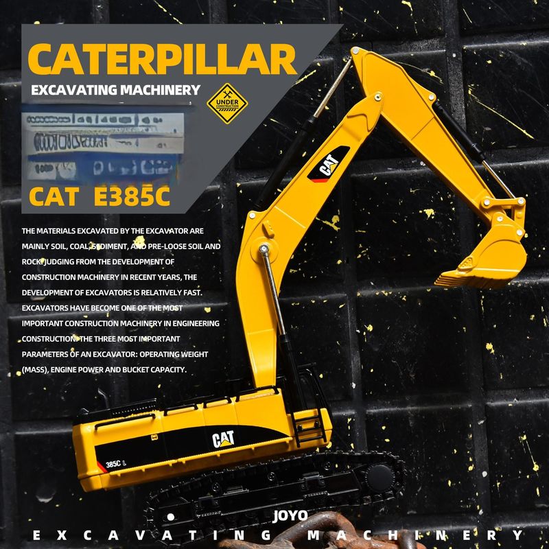 Carter CAT385C modelo de escavadeira liga de metal engenharia de solo simulação original de automóveis de mão ornamentos