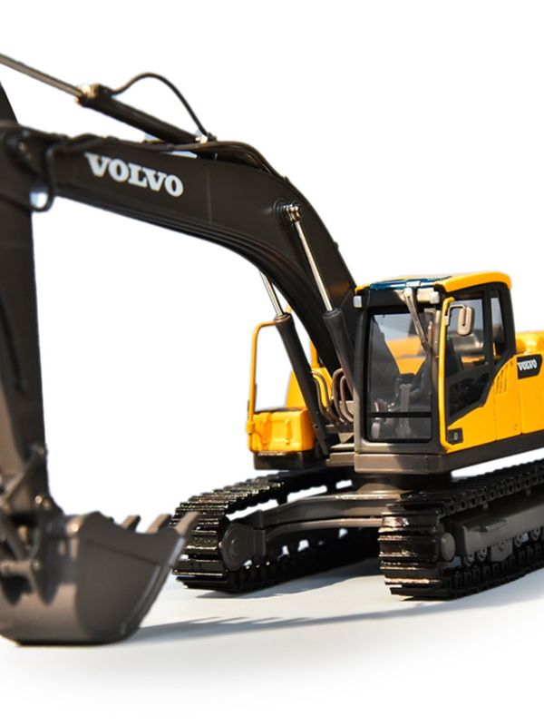 Modelo de escavadeira de liga VOLVO Volvo EC220DL simulação de veículo de engenharia original ornamentos de escavadeira