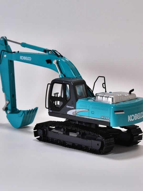 Modelo de escavadeira KOBELCO carro de liga de metal de simulação original Shinko SK200 decoração não brinquedos