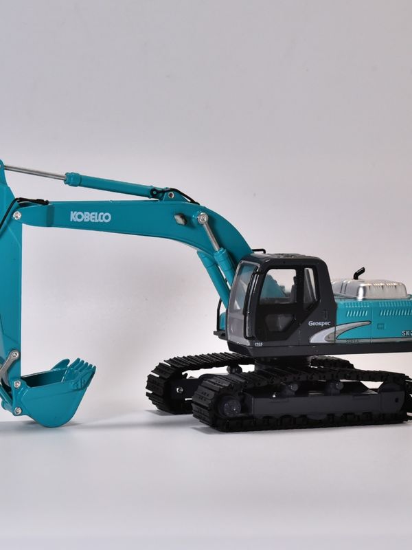 Modelo de escavadeira KOBELCO carro de liga de metal de simulação original Shinko SK200 decoração não brinquedos