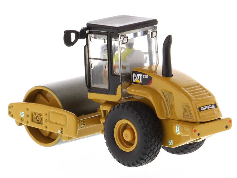 CAT CS56 Rolo Vibratório de Tambor Liso 1:87 Modelo de Construção em Escala