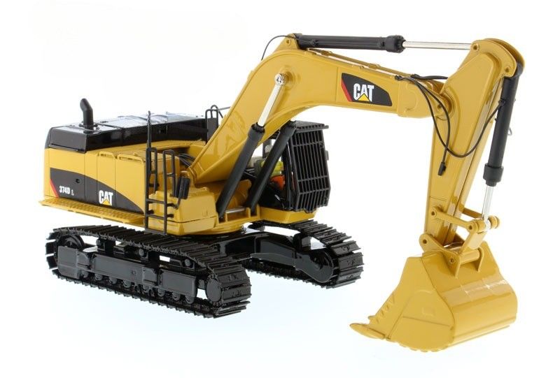 CAT 374D L Excavadora de moldagem a moldagem em escala 1/50 Veículo de construção de ligas de alumínio brinquedo 85274
