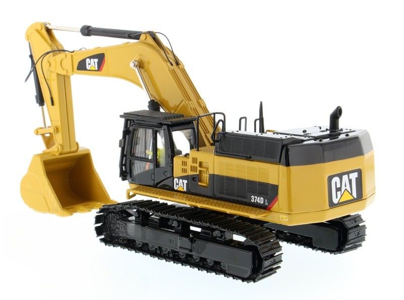 CAT 374D L Excavadora de moldagem a moldagem em escala 1/50 Veículo de construção de ligas de alumínio brinquedo 85274