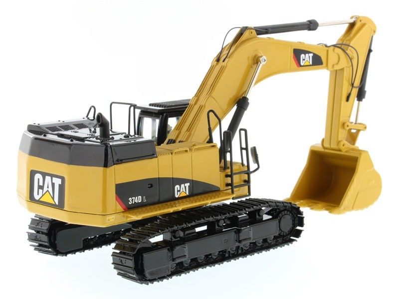 CAT 374D L Excavadora de moldagem a moldagem em escala 1/50 Veículo de construção de ligas de alumínio brinquedo 85274