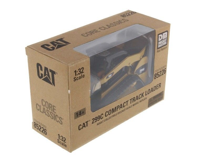CAT 299C Compacto Loader de trilho de liga de borracha modelo 1/32 Escala 85226