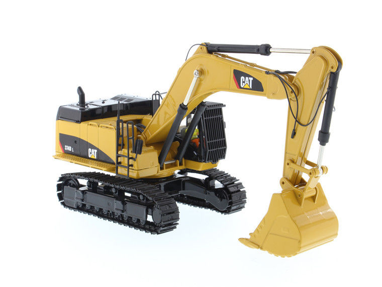 DM CAT 374D L Excavadora em escala 1/50 Modelo de liga de fundição colecionável 85274