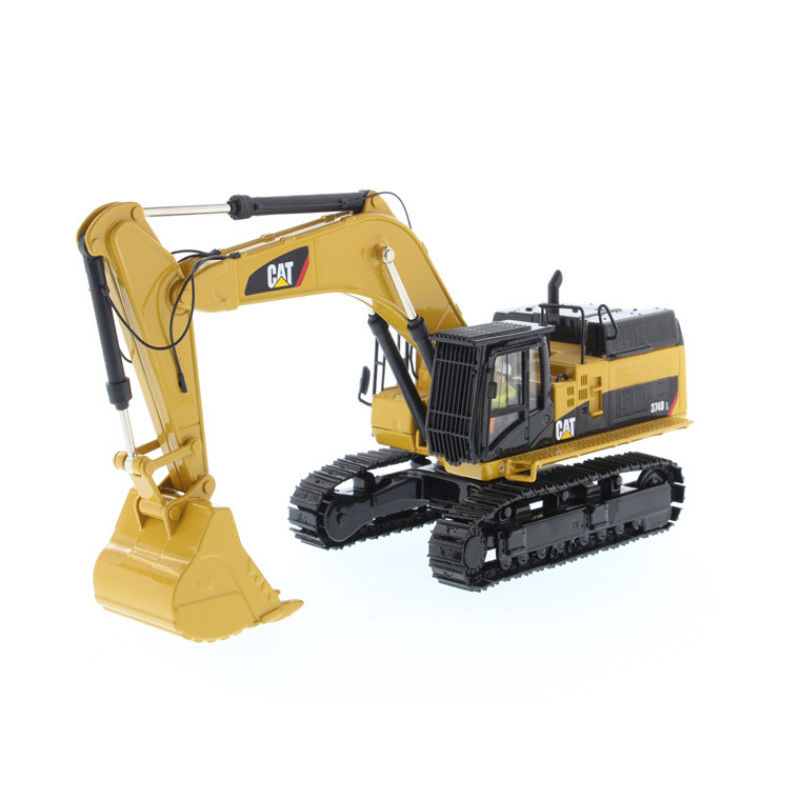 DM CAT 374D L Excavadora em escala 1/50 Modelo de liga de fundição colecionável 85274