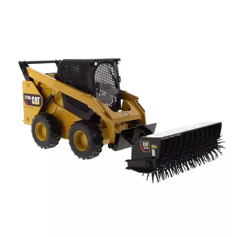 DM cat 272D2 1:16 Scale Alloy Die-Cast Skid Steer Loader Modelo com gato autêntico Verniz amarelo Veículo de construção colecionável