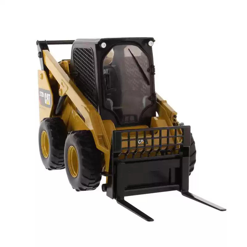 DM cat 272D2 1:16 Scale Alloy Die-Cast Skid Steer Loader Modelo com gato autêntico Verniz amarelo Veículo de construção colecionável