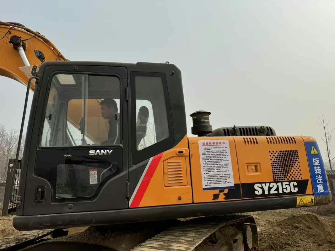 Sany SY215-9 Excavadora de rastreamento pesada Máquina de construção de serviço confiável desempenho
