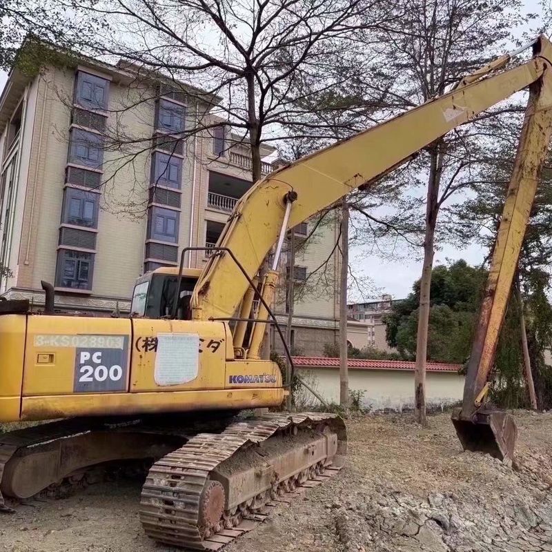 Excavadora Komatsu PC200-7 de 18 m de comprimento para construção pesada