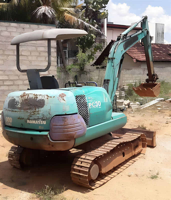 Mini escavadeira Komatsu PC30-7 bem conservada e usada Certificada ISO para construção e paisagismo