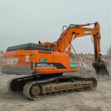 Qualidade Usada Doosan DH220-9E Excavadora de 22 toneladas Serviço completo História Mineração Construção Movimento de terra