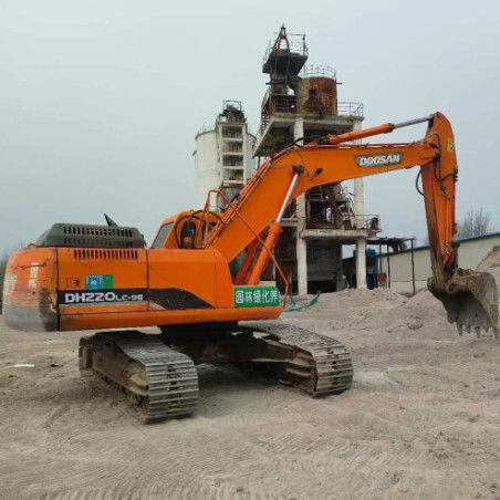 Qualidade Usada Doosan DH220-9E Excavadora de 22 toneladas Serviço completo História Mineração Construção Movimento de terra
