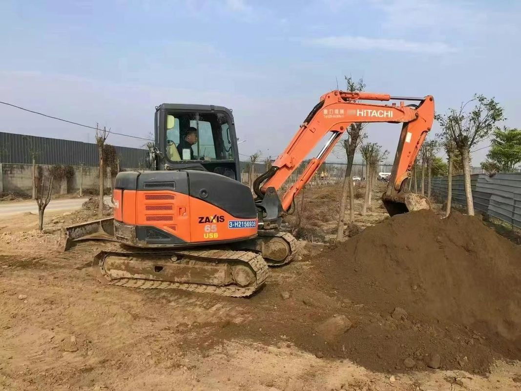 Usado Hitachi ZX60-3F Mini Excavator 6 Ton Low Hours Full Service Construção Paisagismo