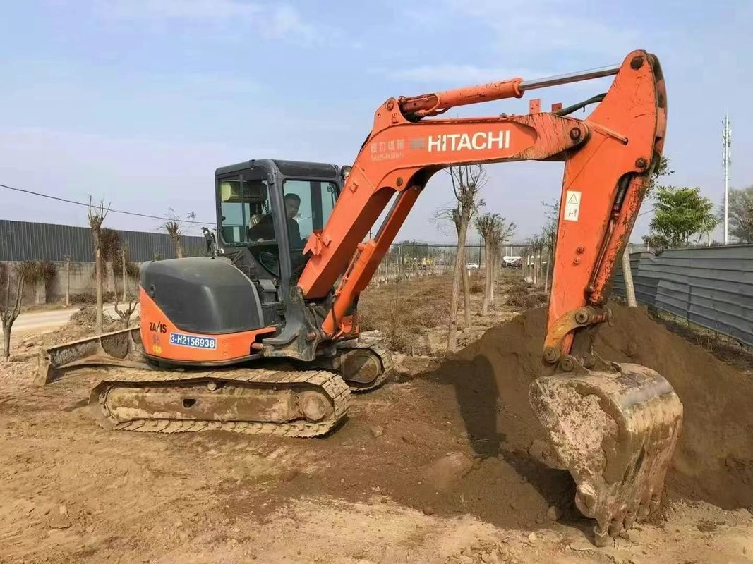 Usado Hitachi ZX60-3F Mini Excavator 6 Ton Low Hours Full Service Construção Paisagismo