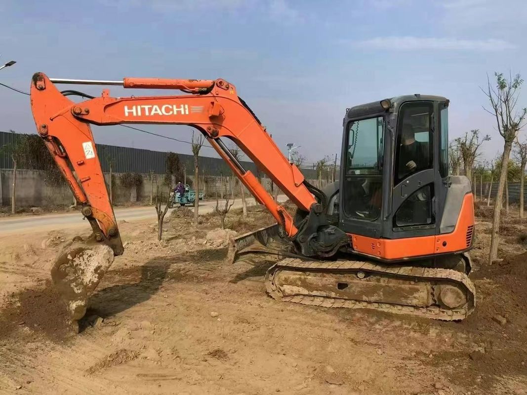 Usado Hitachi ZX60-3F Mini Excavator 6 Ton Low Hours Full Service Construção Paisagismo