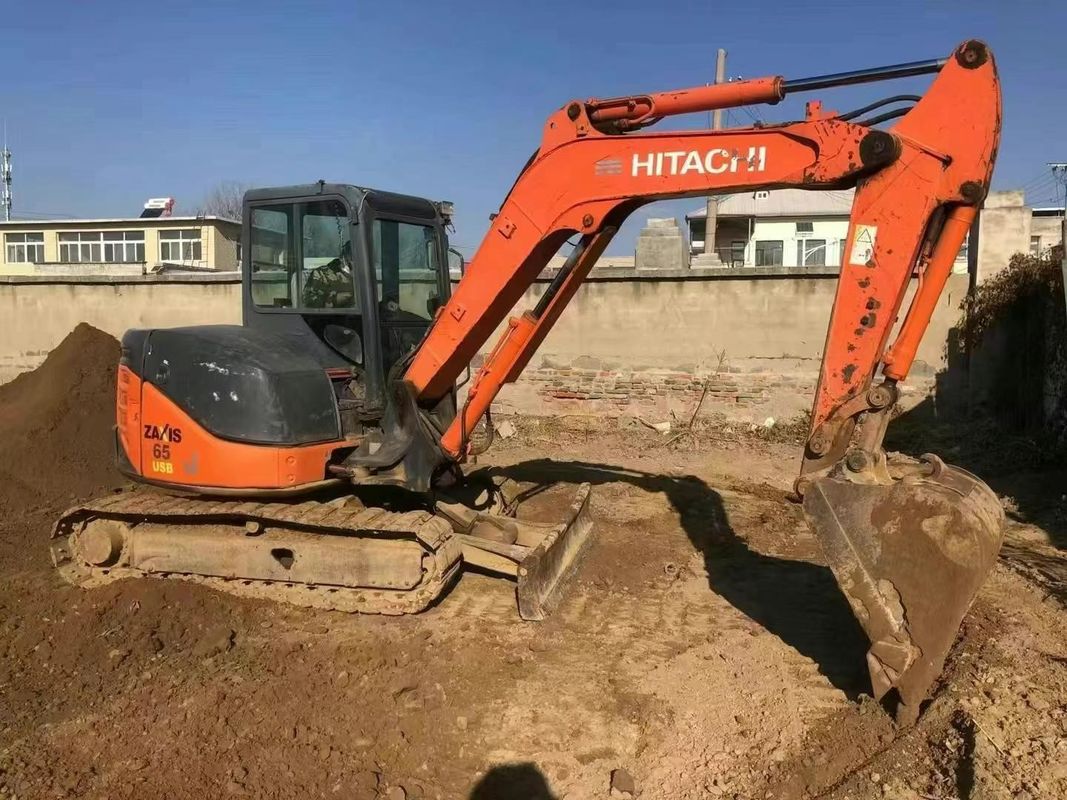 Usado Hitachi ZX65U Mini Excavator 6,5 toneladas Horas baixas para Construção Utilidade de paisagismo