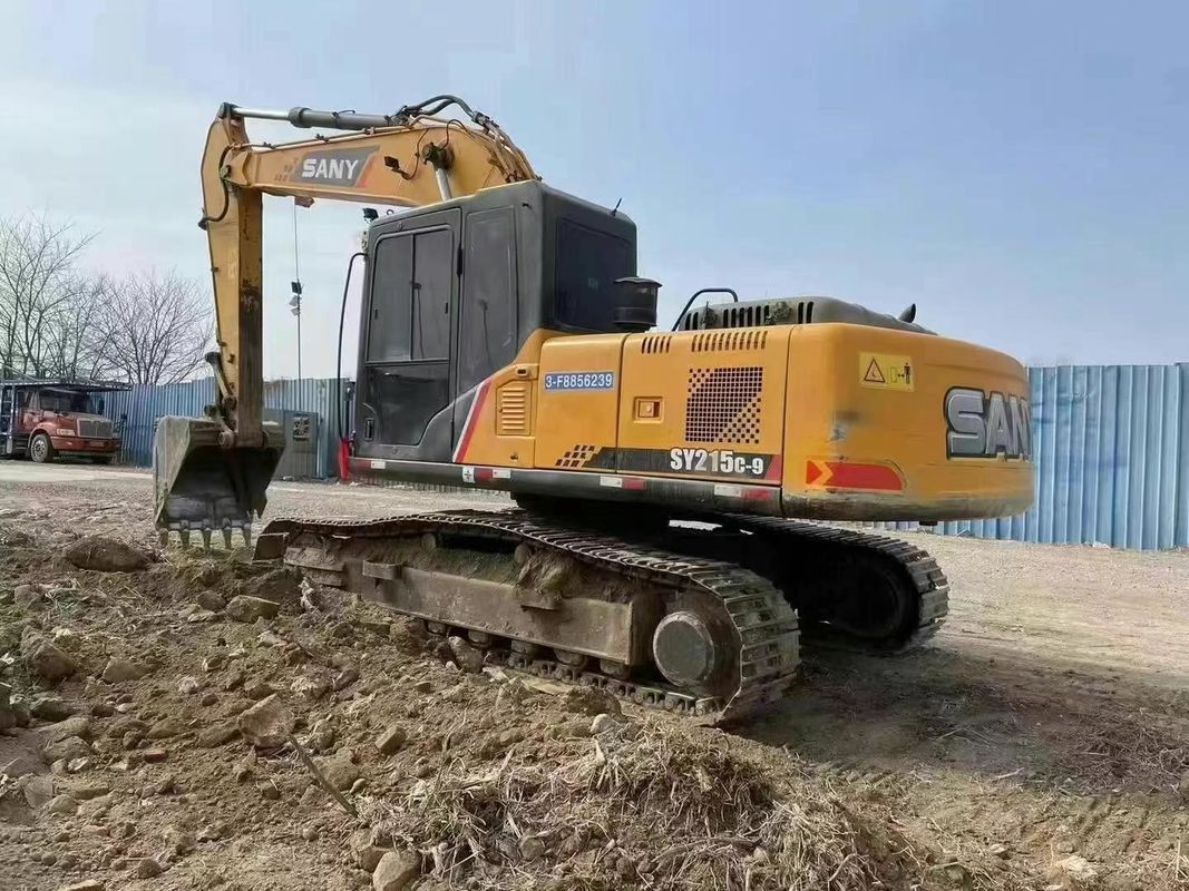 Excavadora usada SANY SY215C de 21,5 toneladas para equipamento de mineração, construção e movimentação de terra