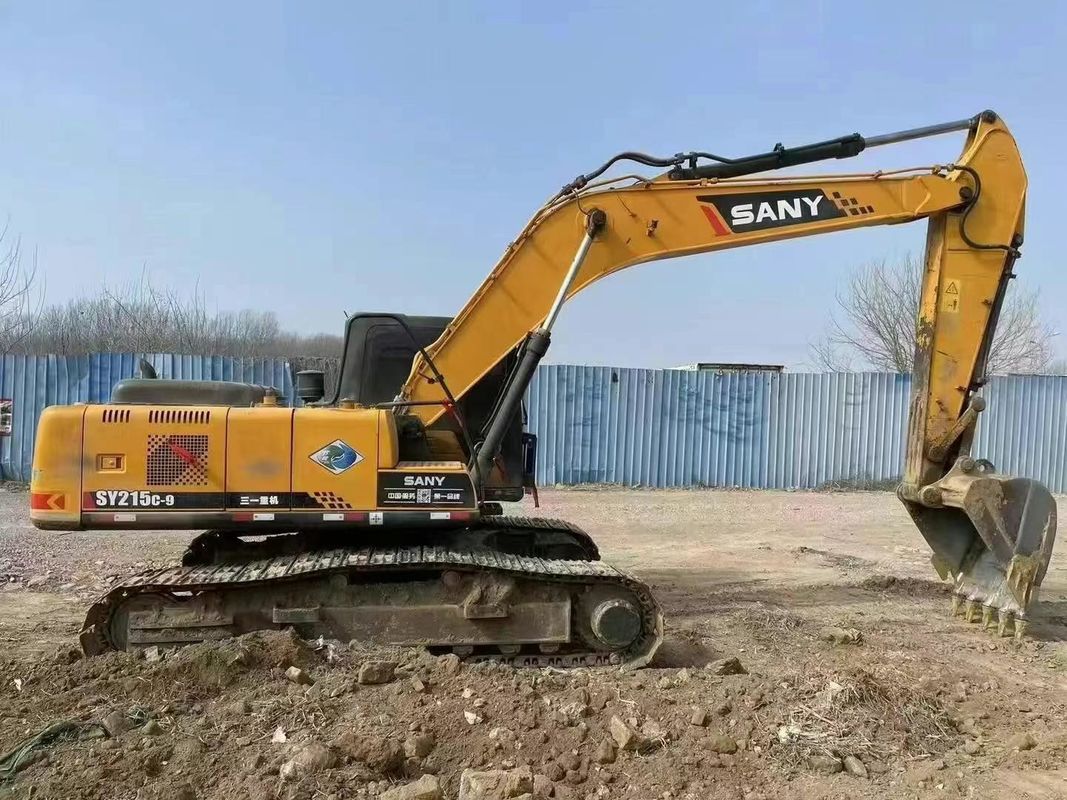 Excavadora usada SANY SY215C de 21,5 toneladas para equipamento de mineração, construção e movimentação de terra