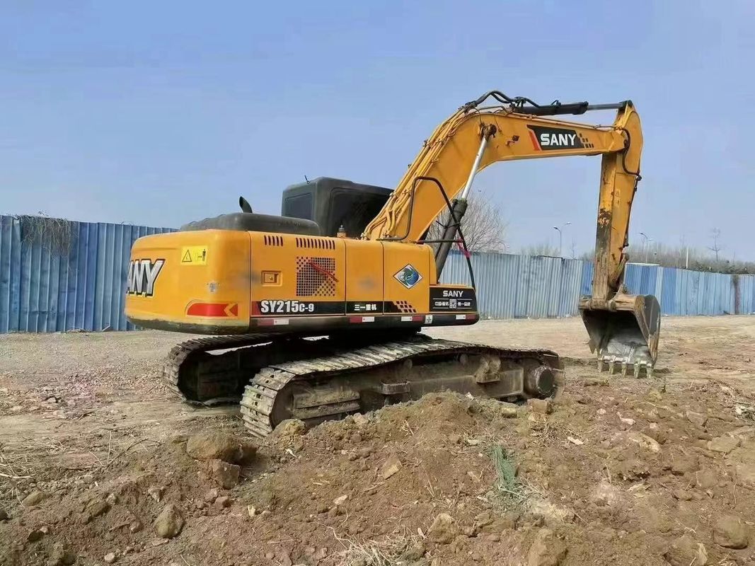 Excavadora usada SANY SY215C de 21,5 toneladas para equipamento de mineração, construção e movimentação de terra