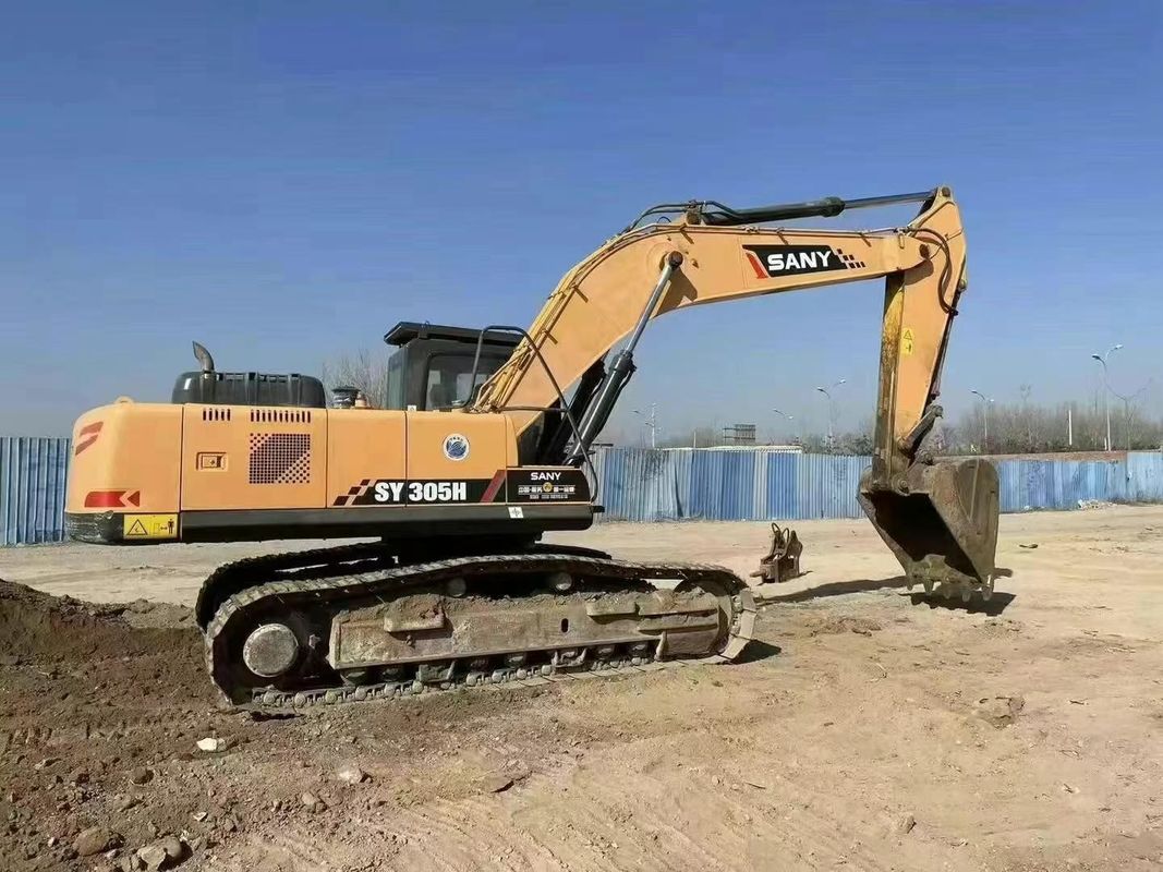 Excavadora SANY 305H Usada Capacidade 30 5 toneladas Serviço História Mineração Construção Movimentação de terras