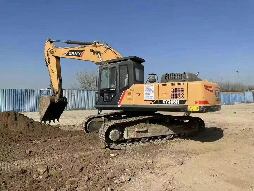 Excavadora SANY 305H Usada Capacidade 30 5 toneladas Serviço História Mineração Construção Movimentação de terras