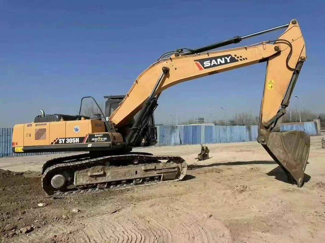 Excavadora SANY 305H Usada Capacidade 30 5 toneladas Serviço História Mineração Construção Movimentação de terras