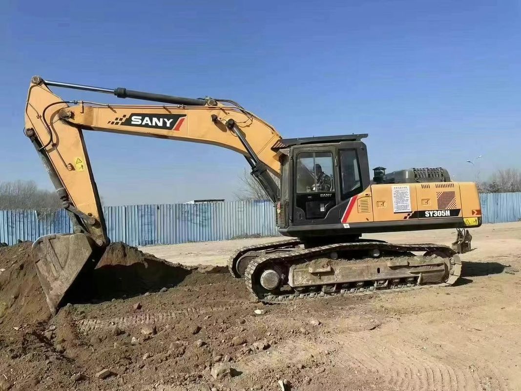 Excavadora SANY 305H Usada Capacidade 30 5 toneladas Serviço História Mineração Construção Movimentação de terras