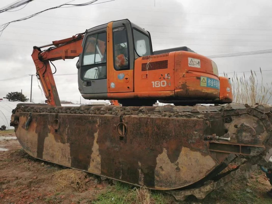 Usado 2014 Hitachi 120-6 Excavadora anfíbia 12Ton Pântano CE ISO Mineração de zonas úmidas