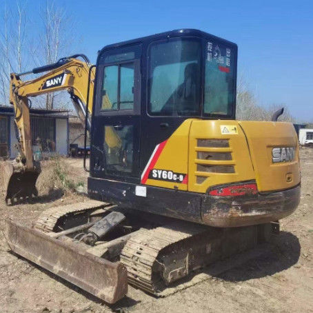 2020 SANY SY60C-9 Excavadora de 6 toneladas 3000 horas Manutenção CE ISO Para utilidade de paisagismo