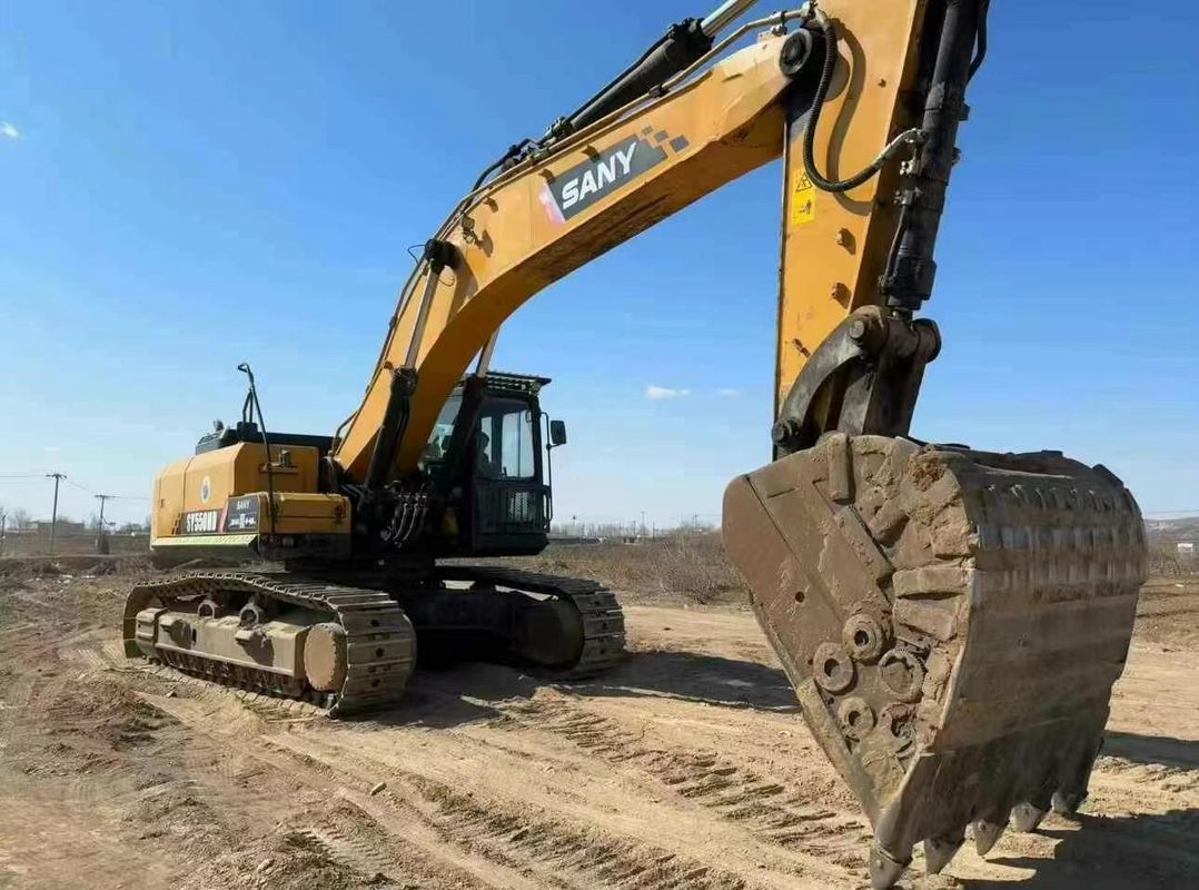 Excavadora usada SANY SY550HD de 55 toneladas de 2020 com desempenho certificado CE ISO de serviço completo