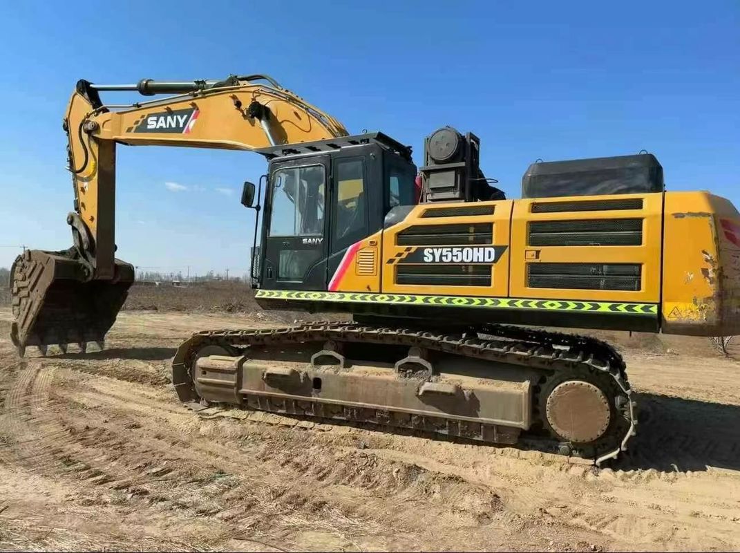 Excavadora usada SANY SY550HD de 55 toneladas de 2020 com desempenho certificado CE ISO de serviço completo