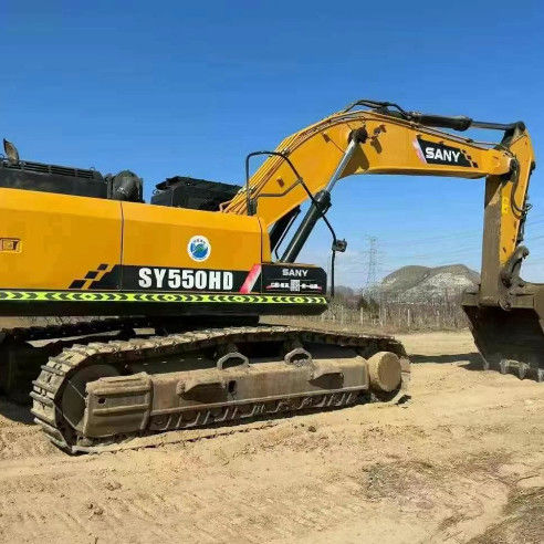 Excavadora usada SANY SY550HD de 55 toneladas de 2020 com desempenho certificado CE ISO de serviço completo