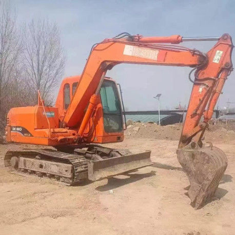 Excavadora mini Doosan DH80 usada de 8 toneladas de capacidade CE ISO para uso utilitário de paisagismo