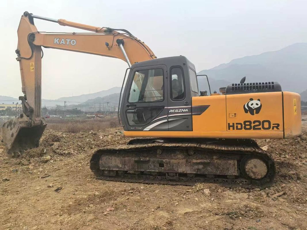 Excavadora mini Kato HD820R usada de 8 toneladas de capacidade Serviço completo Utilidade de paisagismo CE ISO
